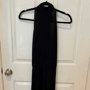 G BY GIULIANA BLACK SLEEVELESS JUMPER